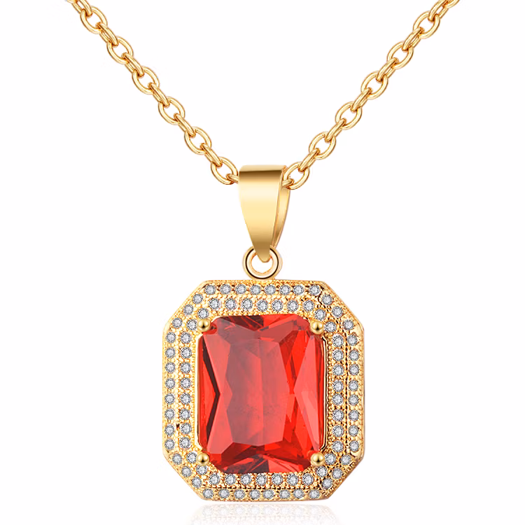 Fashion Stainless Steel Silver Jewelry Imitation Pendant Necklace for Women