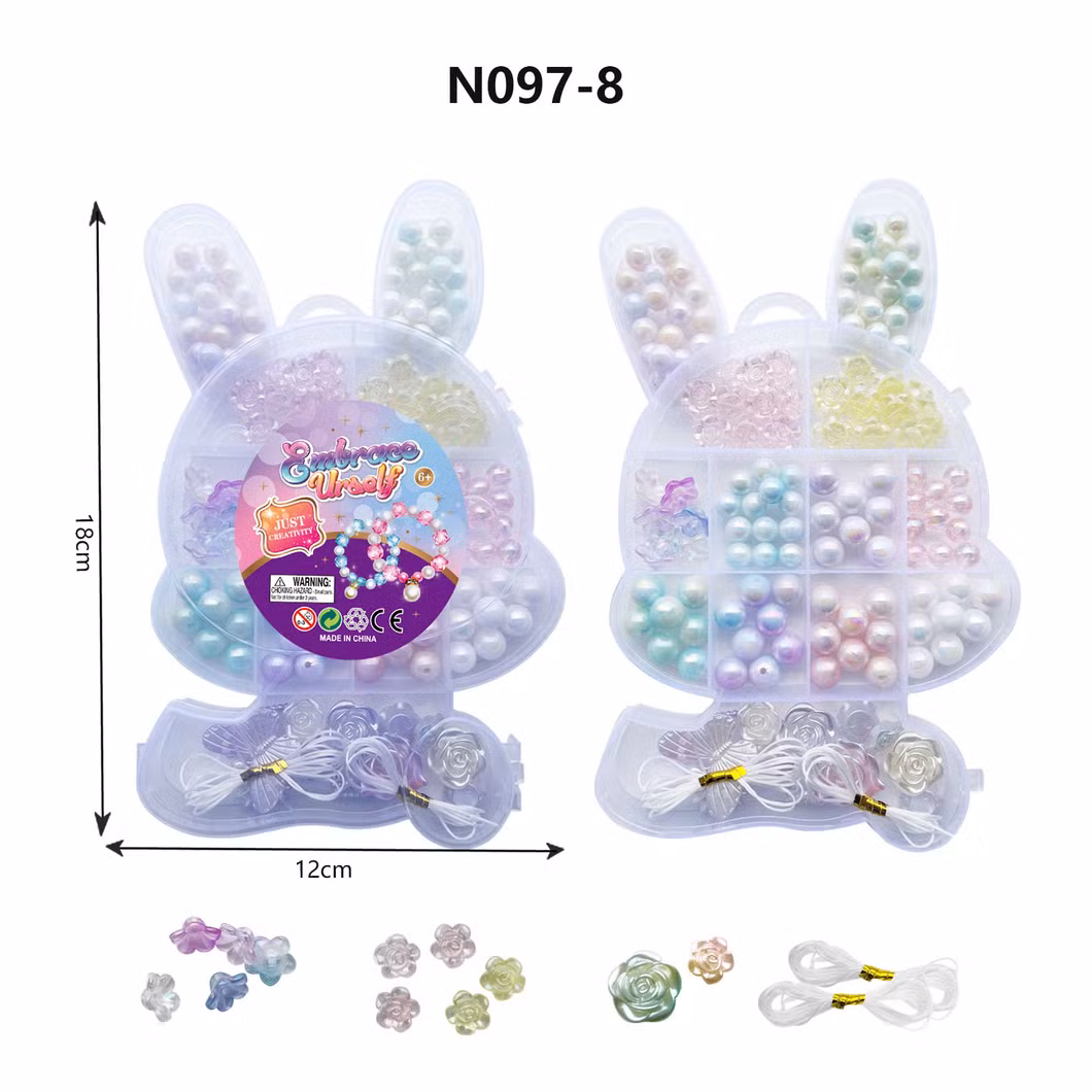 Colourful Creative DIY Beads with Flower or Shell Pendants for Little Girl