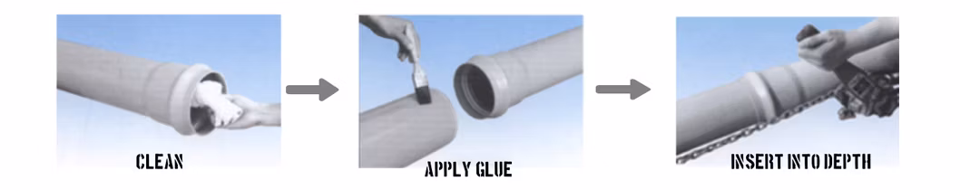 Dhpi PVC Drainage Pipe ASTM White Plastic Pipe PVC Drainage Rainwater Pipe DN110 125 140 160 Mmmultiple Specifications Environmental Protection in White Color