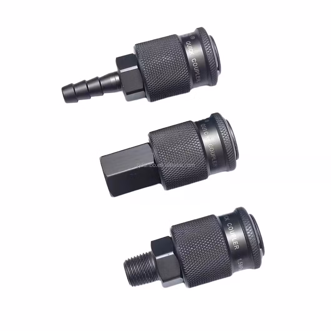 QC14 Self-Locking Hose Quick Connector Plug Socket Air Compressor Hose One Contact Coupling Pneumatic Quick Connector