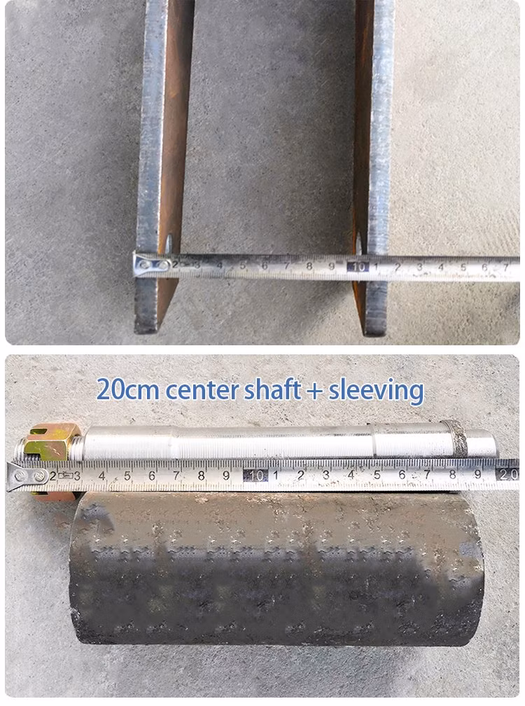 Site Electric Trolley Front Fork Assembly 25cm Universal Solid Tire Ash Hopper Steering Front Wheel Modification Accessories