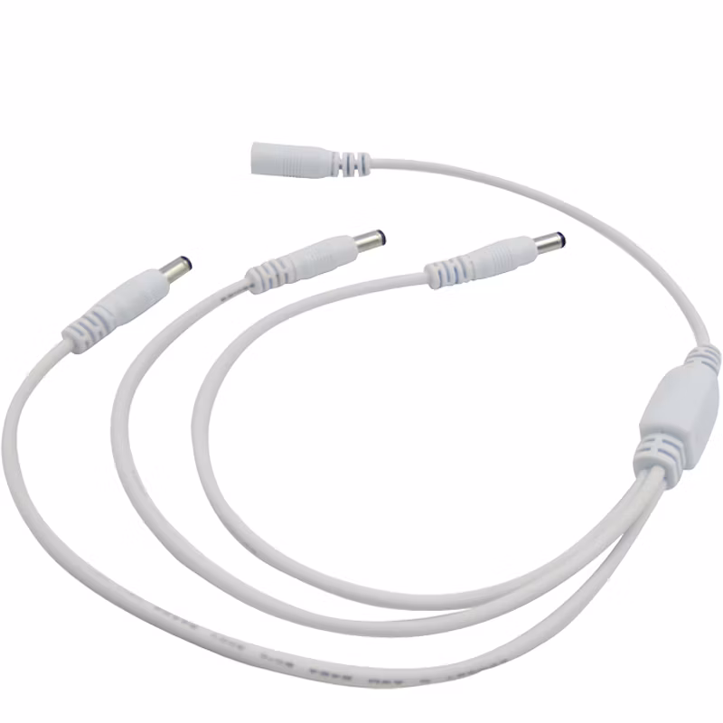 Aohua Factory Sales a Code Connector Battery Cable Connector M11 Male Female DC Power Cable Jack 2pin DC 5.5*2.1/2.5mm Elbow /Right Angle Connector