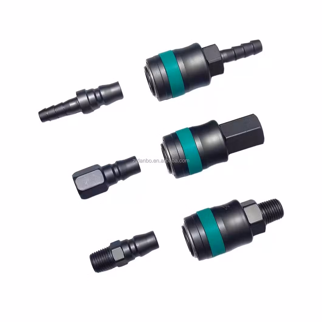 QC14 Self-Locking Hose Quick Connector Plug Socket Air Compressor Hose One Contact Coupling Pneumatic Quick Connector