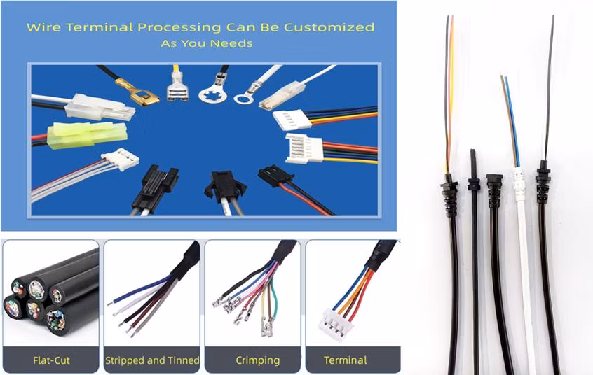 Livestock Breeding System IP67 Connector 2pin Self-Lock Male Female Docking Electric Plug Wire to Wire Pre-Molded Power Cord Connector