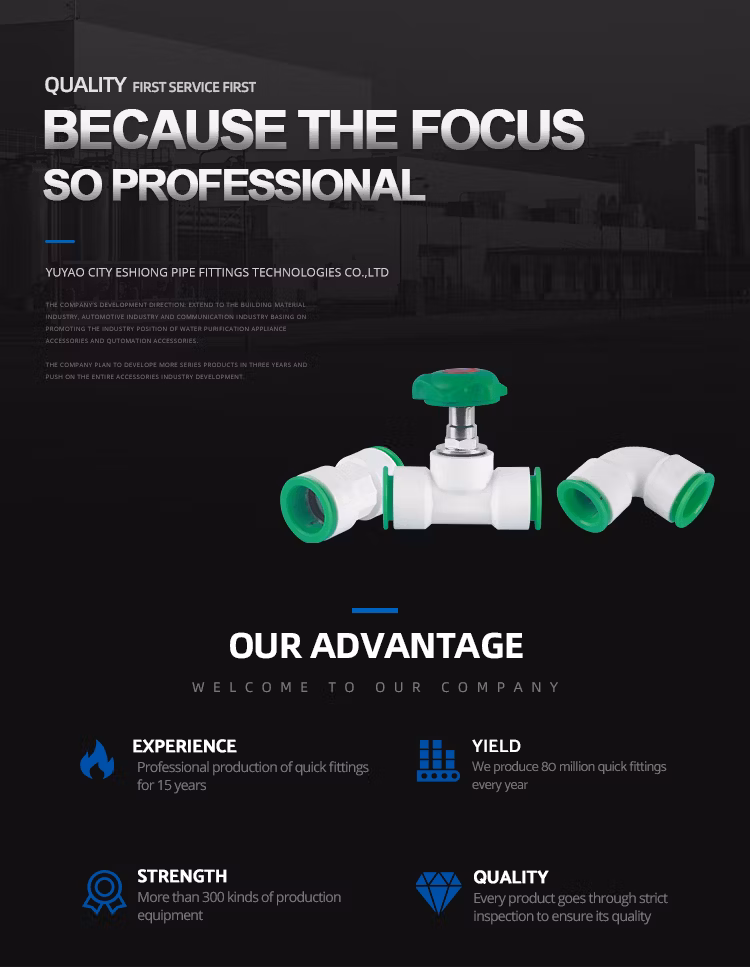 Wholesale Custom Pbf Pipe Connection Water Reducer Union Fittings 3 Way Plastic Quick Round Air Tube Connectors for Industry