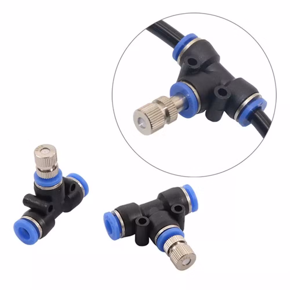 6mm Low Pressure Misting Cooling System Slip Lock Quick Connectors Humidify Watering Sprayer Atomizing Nozzle