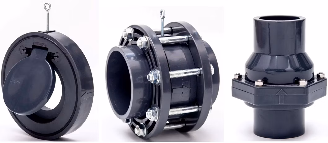 High Quality Plastic Non-Return Valve (NRV) UPVC Wafer Type Flange Water Check Valve PVC Vertical Swing Check Valve PVC Horizontal Non Return Check Valve