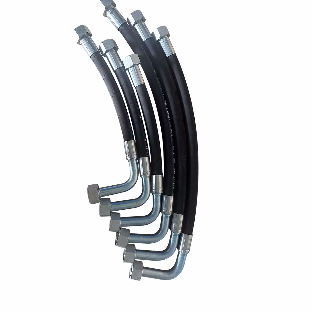 High Pressure Hydraulic Oil Hose Pipe Manufacture Customized Fuel Hose Pipe High Pressure Hydraulic Braided Rubber Hose