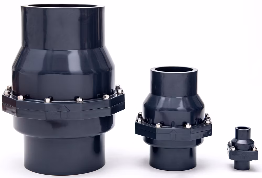 High Quality Plastic Non-Return Valve (NRV) UPVC Wafer Type Flange Water Check Valve PVC Vertical Swing Check Valve PVC Horizontal Non Return Check Valve