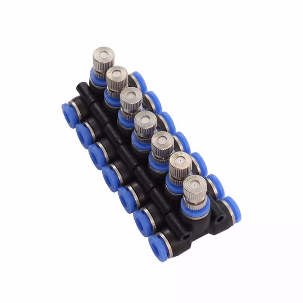 6mm Low Pressure Misting Cooling System Slip Lock Quick Connectors Humidify Watering Sprayer Atomizing Nozzle