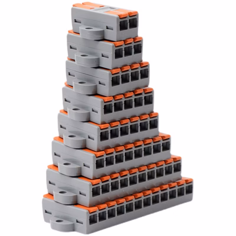 5pins Quick Cable Wire Connector, Universal Compact Connector Household Wiring Connector 0.5-6mm2 Conductor Terminal Block, 5pins Easy Connecting Connector