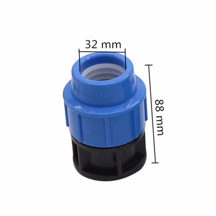 32mm Pipe Connector End Plug Straight Tee Elbow Type Garden Irrigation Water Connectors Pipe Connection Fittings