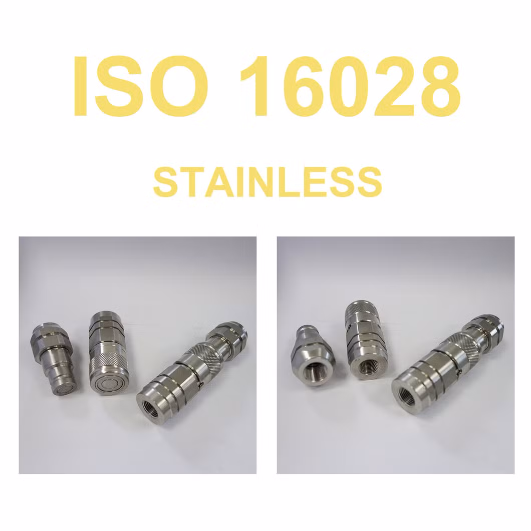 Naiwo Nwp4 Flat Face Hydraulic Quick Release Coupling Stainless Steel Quick Coupler
