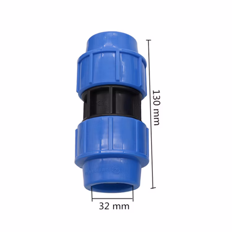 32mm Pipe Connector End Plug Straight Tee Elbow Type Garden Irrigation Water Connectors Pipe Connection Fittings