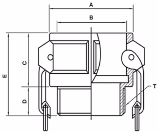Fluid Transportation Type a+D Male Female Quick Connect Cam Lock Groove Coupling