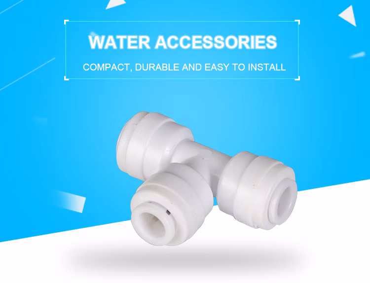 3 Way POM Quick Connector Push in to Connect Tube Fittings for RO Water Purifier System