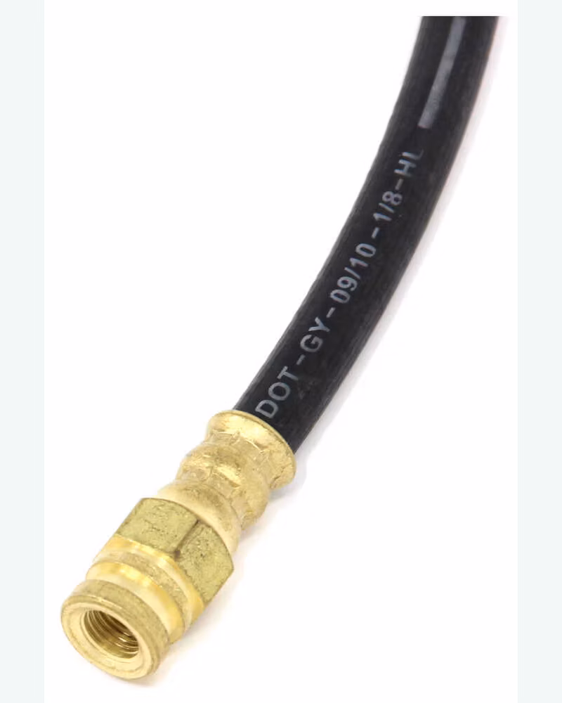 Kodiak Hydraulic Brake Hose With 90-Degree Male Fittings and Stainless Flares