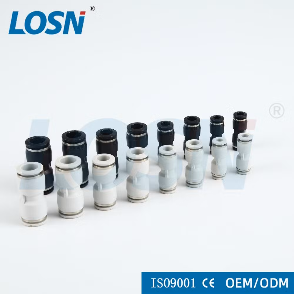 PU10 PU Straight Push Connectors Plastic Quick Release Connectors