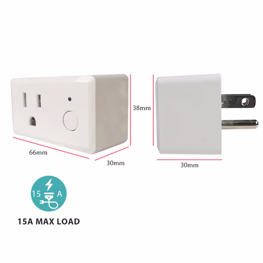 Leelen WiFi Socket Smart Home Product 15A Intelligent Socket Outlet Energy Monitor Remote Control Google Alexa Smart Plug Us