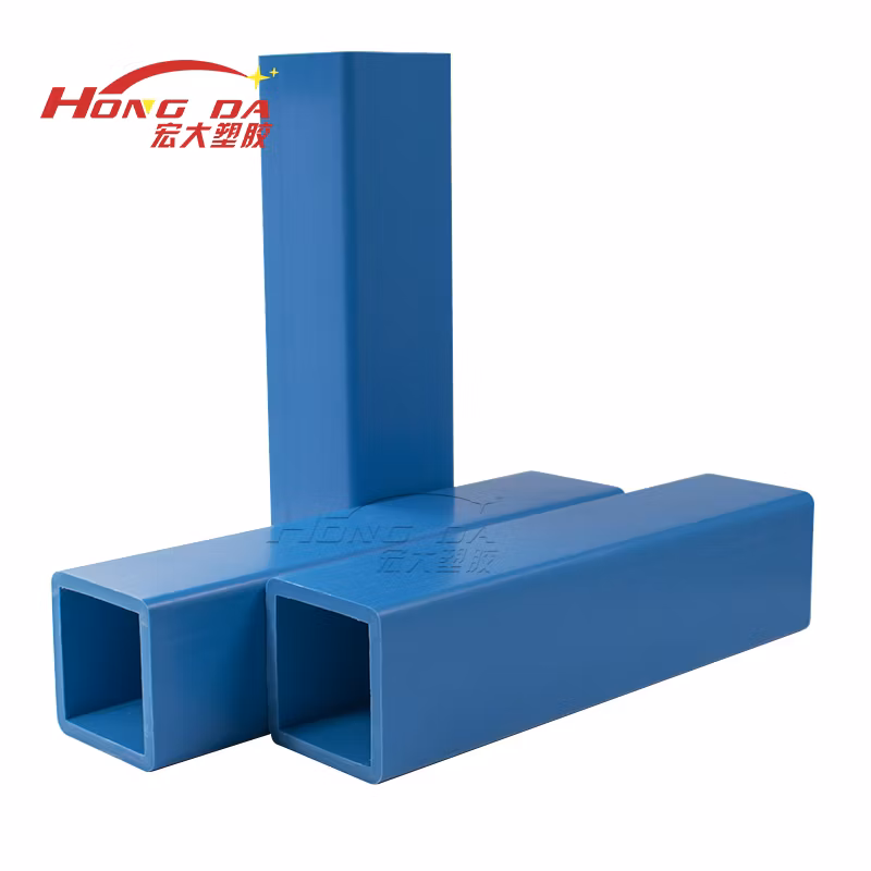 Manufacturers Customized Environmental Protection Anti-UV PVC Plastic Extrusion Square Pipe