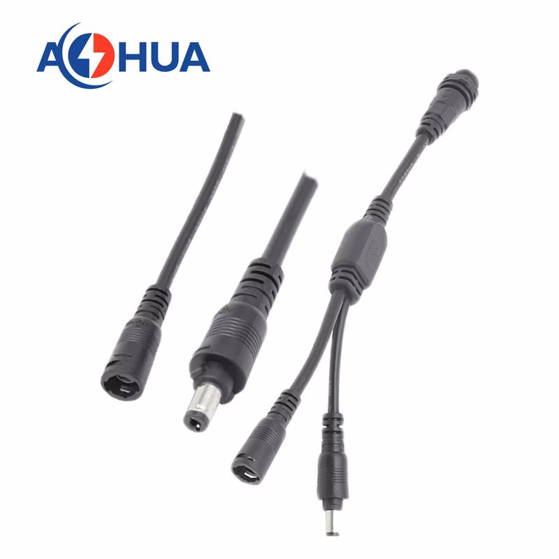 Ahua 20 22 24AWG Cable M13 White Quick Lock Male Female LED Strip Light DC Plug Electronic 2 Pin DC Wire Connector