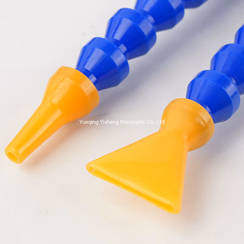 Round Nozzle Flat Nozzle Y-Pipe Plastic Flexible Water Oil Coolant Pipes 1/4 3/8 1/2 PT Oil Coolant Pipes