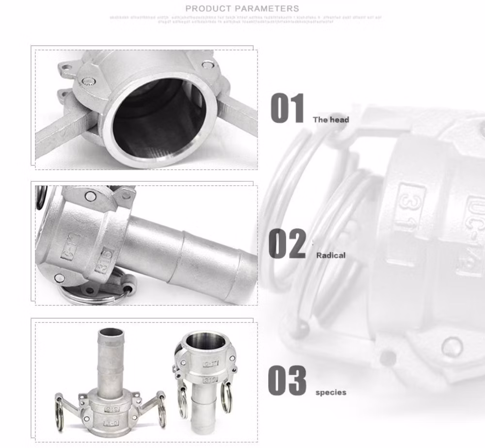 Fluid Transportation Type a+D Male Female Quick Connect Cam Lock Groove Coupling