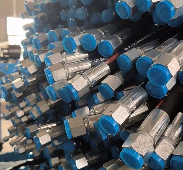 Flexible Steel Wire Fuel Oil Hydraulic Hose Assembly with Both End Fitting