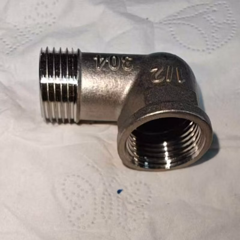 Stainless Steel Ferrule Connector Pipe Nipple Female Fitting Elbow