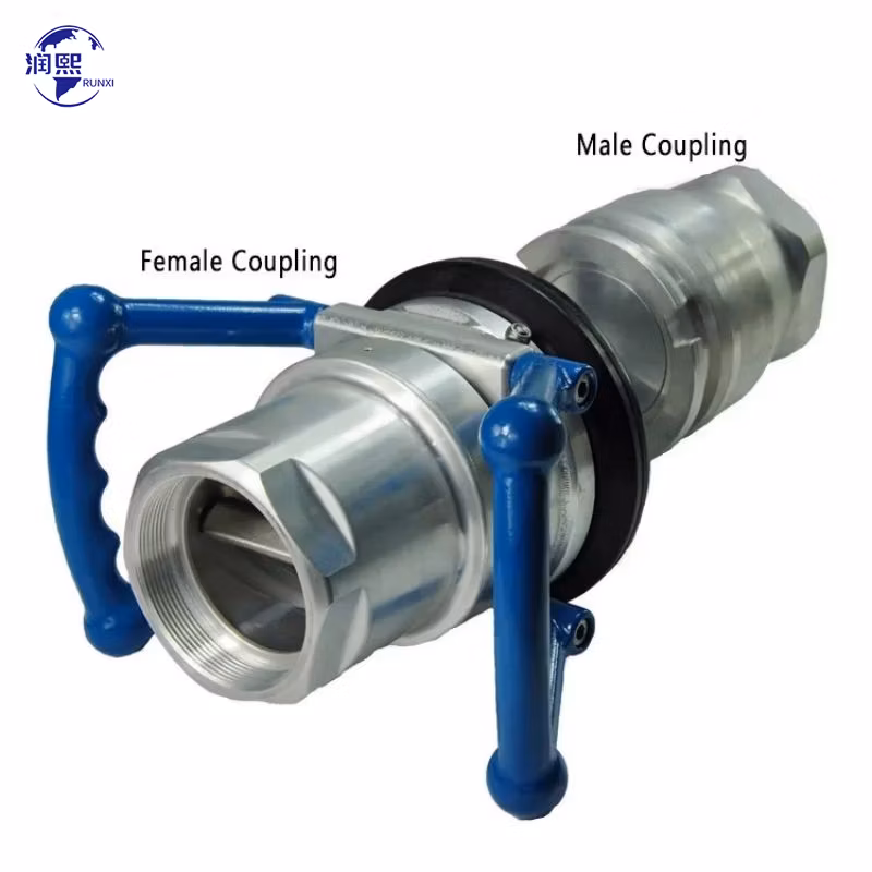 3/4"-4" Custom Dry Disconnect Safety Couplings for Hazardous Fluids Transfer