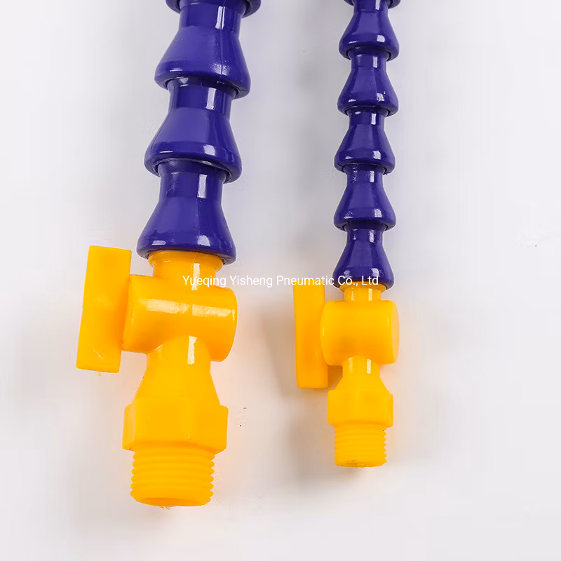 Round Nozzle Flat Nozzle Y-Pipe Plastic Flexible Water Oil Coolant Pipes 1/4 3/8 1/2 PT Oil Coolant Pipes