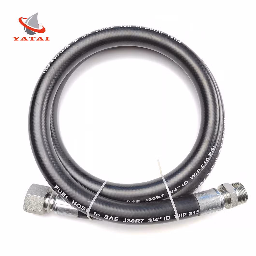 SAE J30 R7 Woven Rubber Hose Quick Connector Fuel Hose for Automotive
