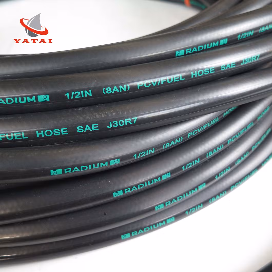 SAE J30 R7 Woven Rubber Hose Quick Connector Fuel Hose for Automotive