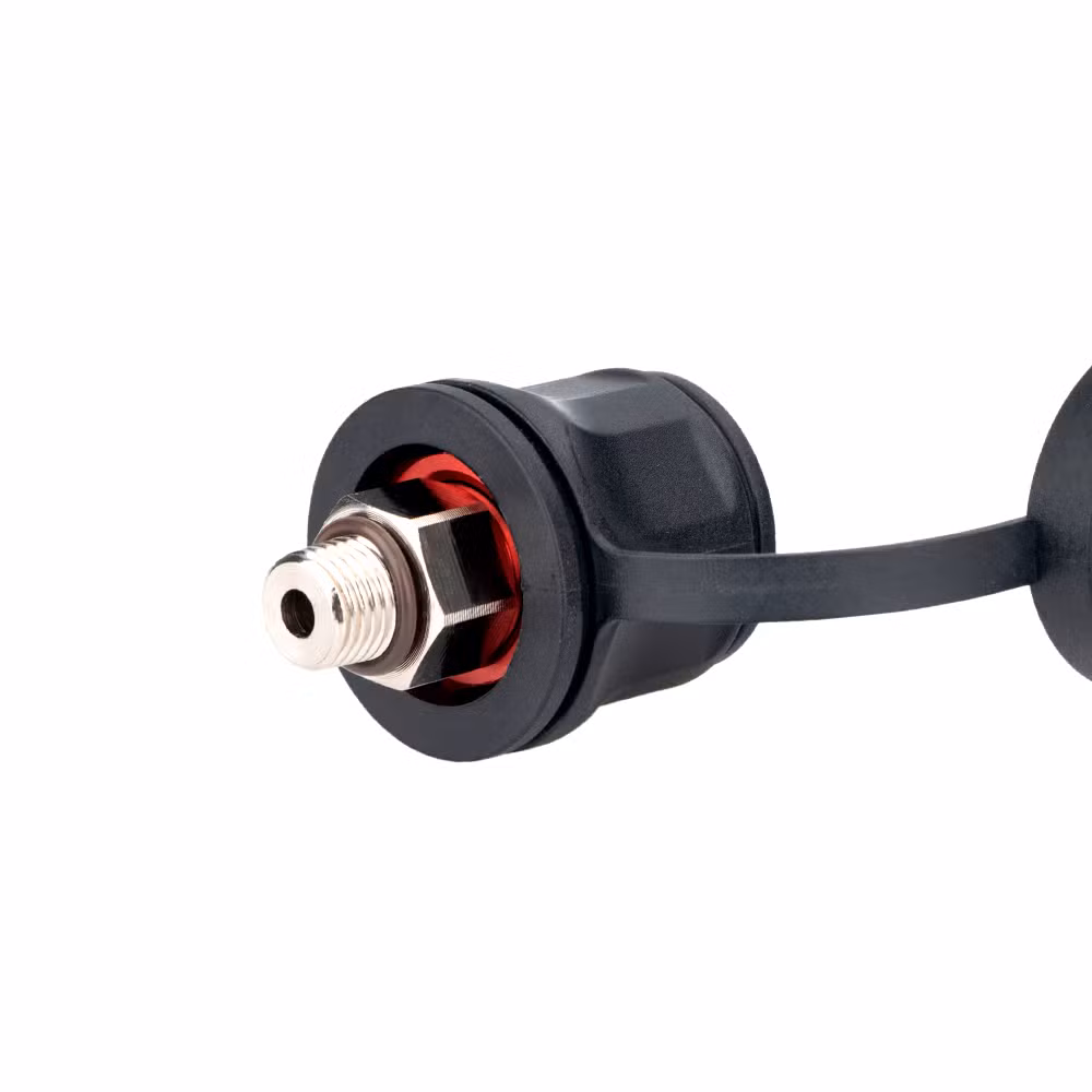 Type C Self-Locking Quick Connector with Rubber Protective Sleeve, Air Pump Quick Link Joint