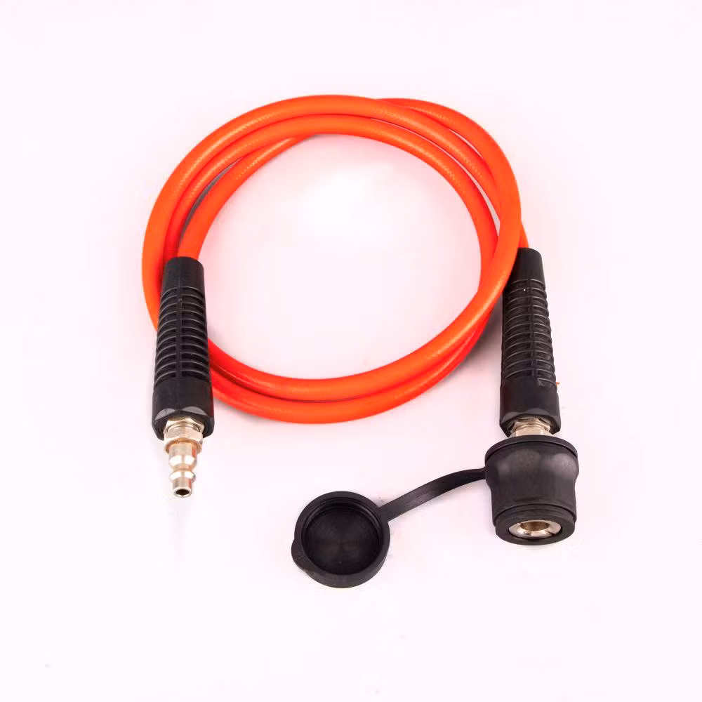 Type C Self-Locking Quick Connector with Rubber Protective Sleeve, Air Pump Quick Link Joint