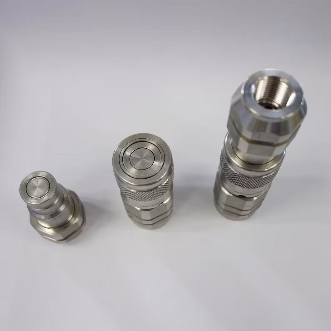 Naiwo Nwp4 Flat Face Hydraulic Quick Release Coupling Stainless Steel Quick Coupler