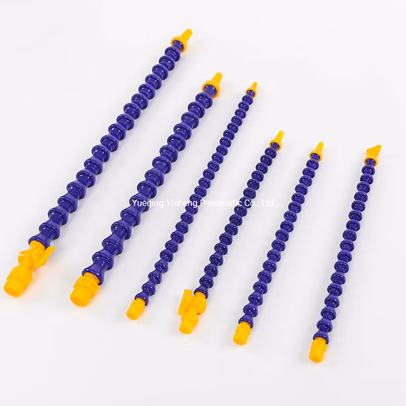 Round Nozzle Flat Nozzle Y-Pipe Plastic Flexible Water Oil Coolant Pipes 1/4 3/8 1/2 PT Oil Coolant Pipes