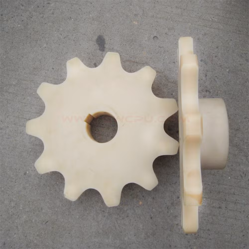Custom Nylon Curved Tooth Teeth, High Precision Gear Coupling with Nylon Sleeve