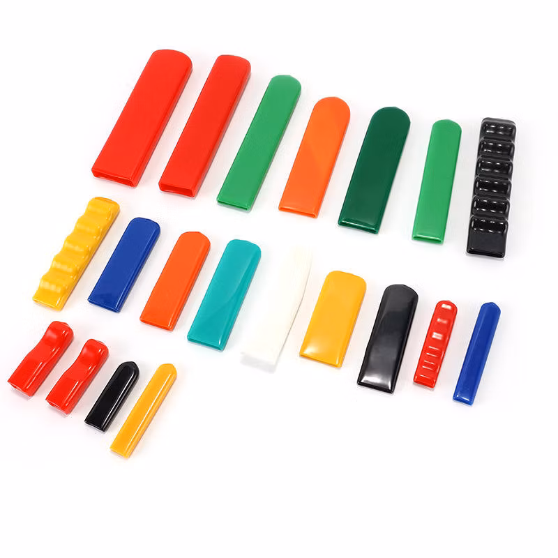 Multiple Styles Vinyl Vented Caps, Tubing Connectors and Instrument Tips Ends Using Plastic Cover