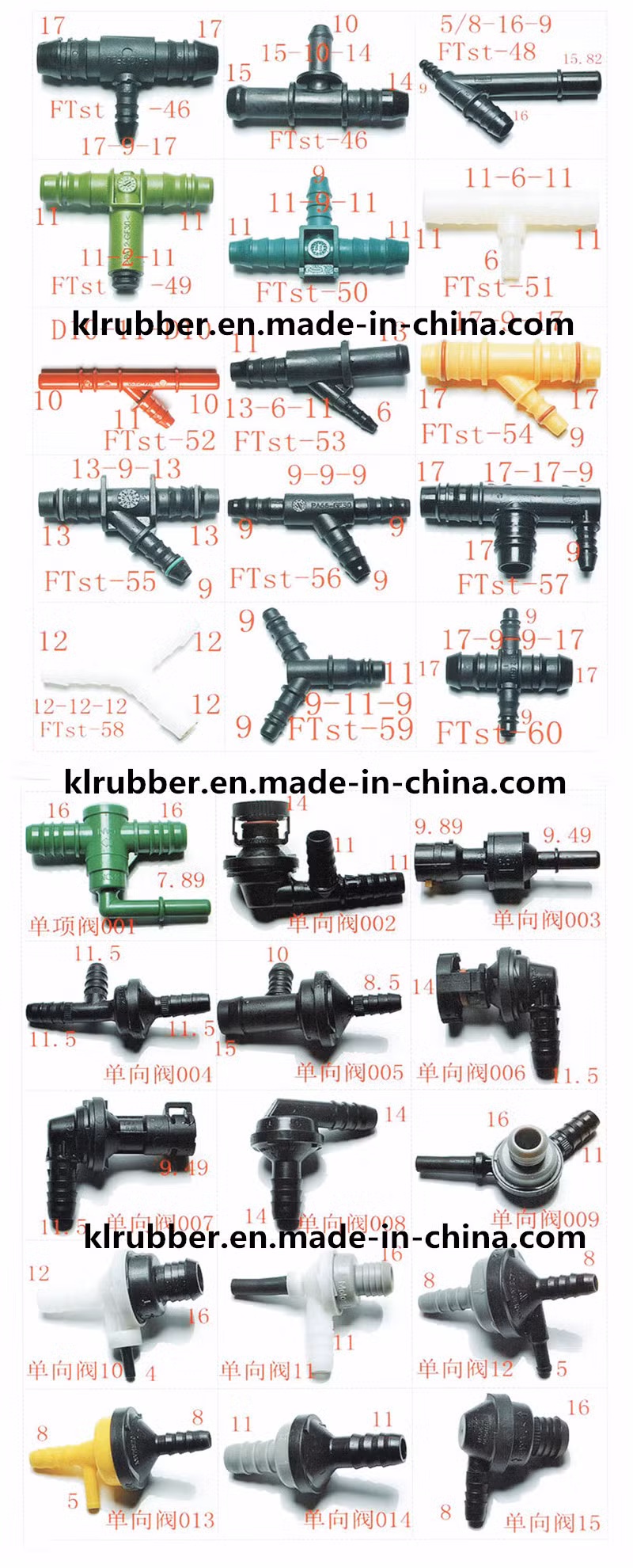 High Quality Plastic Quick Connector for Auto Rubber Oil Hose
