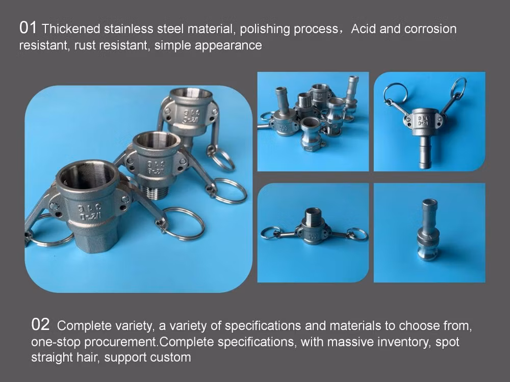 Fluid Transportation Type a+D Male Female Quick Connect Cam Lock Groove Coupling