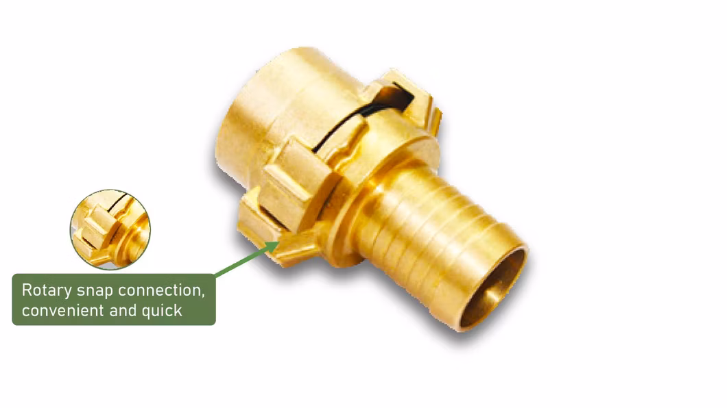 3/4 Inch Brass Quick Connector for Garden Water Hose OEM ODM Sanitary Copper Pipe Steel Connection Fittings
