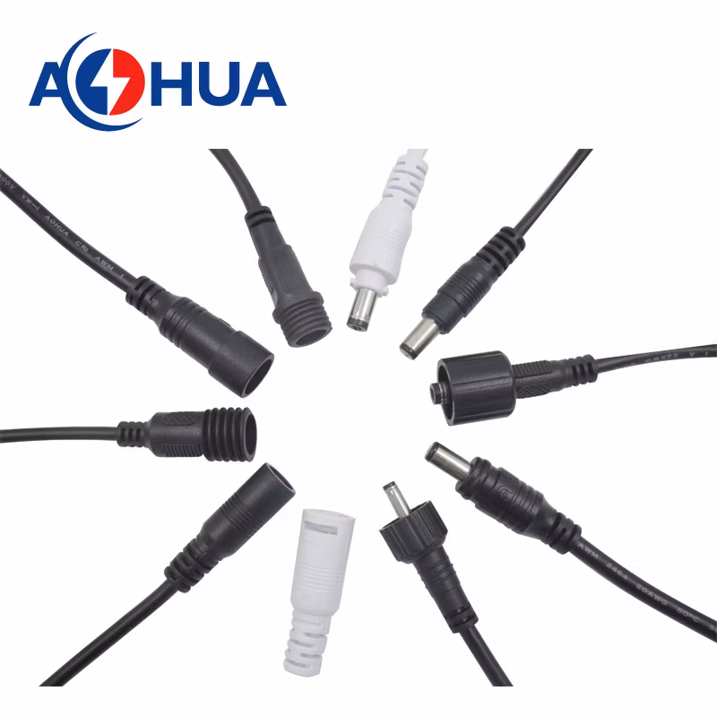 Ahua 20 22 24AWG Cable M13 White Quick Lock Male Female LED Strip Light DC Plug Electronic 2 Pin DC Wire Connector