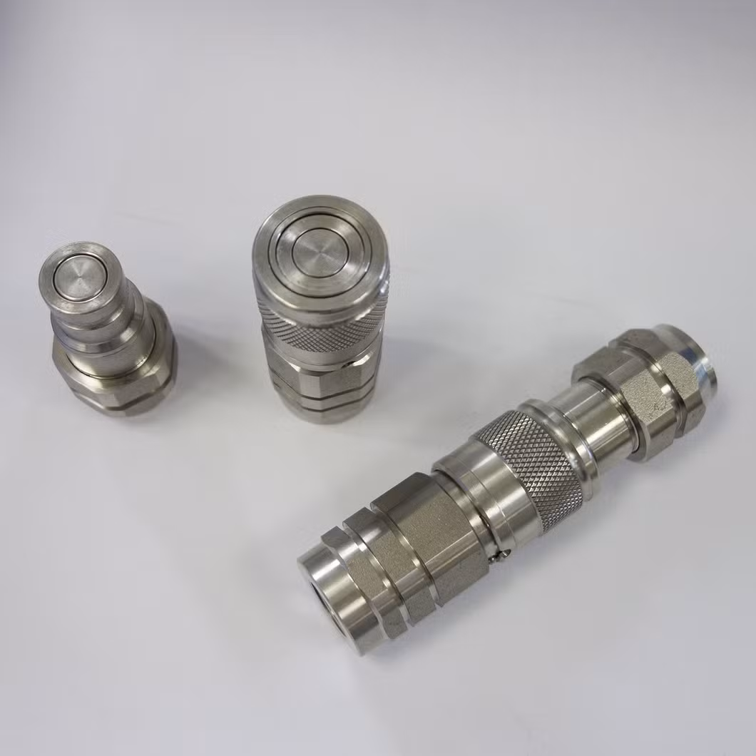 Naiwo Nwp4 Flat Face Hydraulic Quick Release Coupling Stainless Steel Quick Coupler