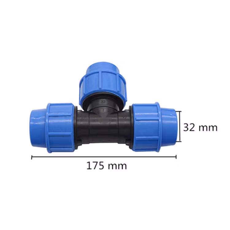 32mm Pipe Connector End Plug Straight Tee Elbow Type Garden Irrigation Water Connectors Pipe Connection Fittings