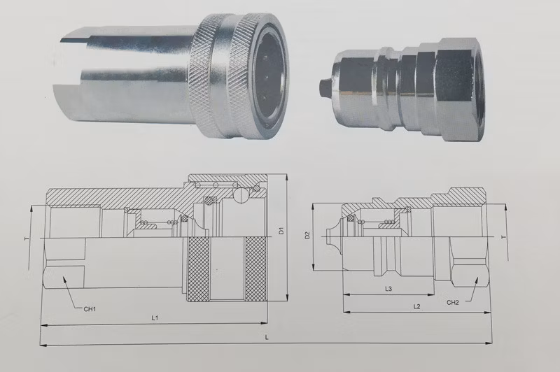 ISO 7241-a Bsp Hyaulic Quick Coupling Hose Connectors
