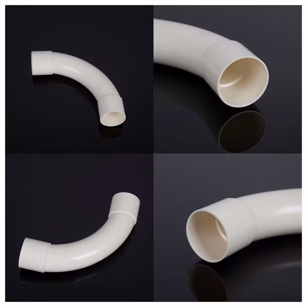 China Factory PVC Plastic Pipe Fittings Elbow Plastic Connector