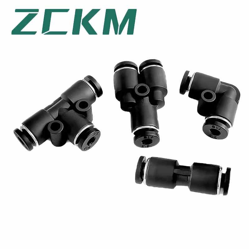 Efficient Pneumatic Connector Set Quick-Connect Pneumatic Set Brass Pneumatic Fittings Kit Push-Through Pneumatic Connector Mini Pneumatic Parts Fittings