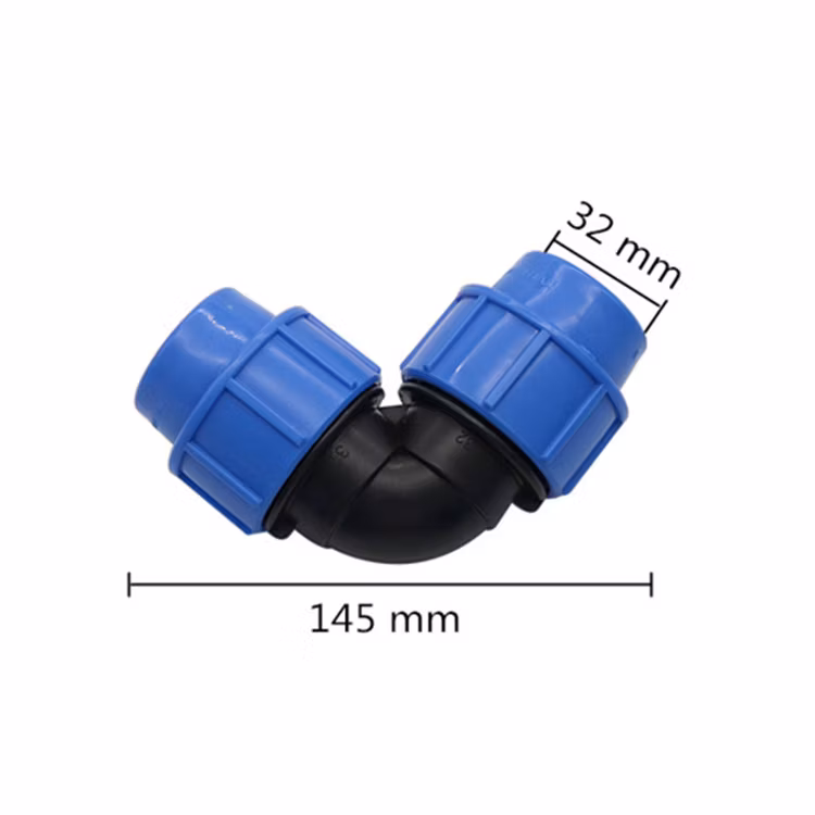 32mm Pipe Connector End Plug Straight Tee Elbow Type Garden Irrigation Water Connectors Pipe Connection Fittings