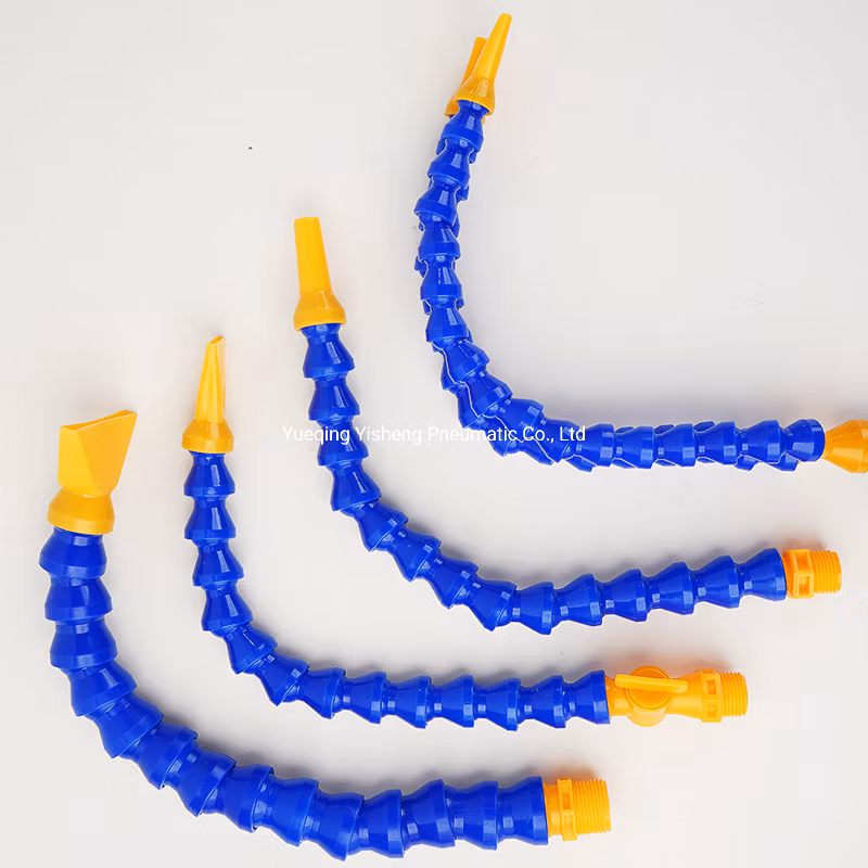 Round Nozzle Flat Nozzle Y-Pipe Plastic Flexible Water Oil Coolant Pipes 1/4 3/8 1/2 PT Oil Coolant Pipes